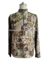 Chemise à manches longues Hunter en laine mérinos pour homme