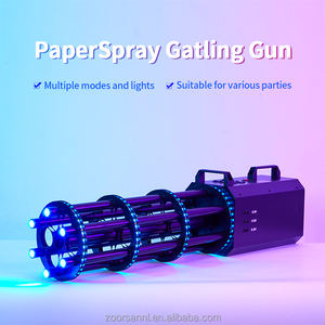 Discothèque fête confettis Machine feu d'artifice électronique Gatling mariage Led jouet papier Boom pulvérisation électrique Streamer confettis pistolet - Product Image 5