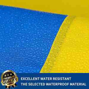 Bandera de Ucrania de nailon FA24 personalizada de primera calidad, 3x5 pies, para exteriores, de doble cara, resistente, 210D, con rayas cosidas y dobladillo de 4 puntadas, con ojales de latón. - Product Image 4