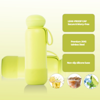 Bouteille d'eau en acier inoxydable 304 personnalisable de 24 oz, 100 % étanche, compatible lave-vaisselle, en forme de champignon, tasse à café, écologique, réutilisable, pour boissons froides et chaudes, idéale pour les voyages
