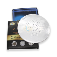 Feuilles de papier d'aluminium pour chicha LY 140mm 45mic de qualité alimentaire, découpées, nouvelle technologie sans papier perforé, distribution optimale de la chaleur, durabilité longue durée