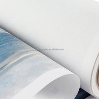 Rouleau de toile blanche brillante à base d'huile éco-solvant Colorway, peinture acrylique, tissu blanc, rouleau de toile 280 g/m² pour imprimante UV au latex