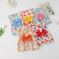 Robe d'été mignonne avec nœud papillon pour chien, vêtements de mode pour animaux de compagnie, accessoires pour chat, vente en gros