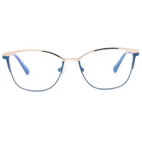 Gafas de Diseño Modernas para Mujer con Diferentes Colores, Montura Óptica Metálica Vintage Colorida para Mujer