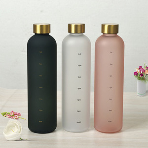 Bottiglia d'Acqua in Plastica da 32oz con Indicatori Orari, Grande Capacità, Bottiglia Motivazionale per Palestra, Allenamento, Viaggio, Senza BPA - Product Image 2