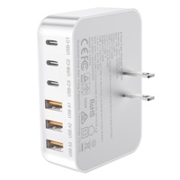 Cargador HNT 100W 3A+3C PD+QC3.0 Multipuerto USB Tipo C de Carga Rápida con Enchufe US/EU/UK/JP para iPhone 17 16 15 14 Pro Max