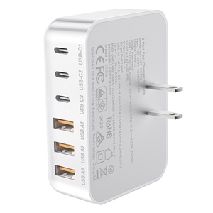 Chargeur HNT 100W 3A+3C PD+QC3.0 Multiport USB Type C à charge rapide avec prises US/EU/UK/JP pour <span class=keywords><strong>iPhone</strong></span> 17 16 15 14 Pro Max - Product Image 2