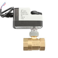 Vanne de régulation à 2 lignes et 1 point JUNZHOU BV13, actionneur motorisé 12V 24V 110V 220V 230V, vanne à bille électrique DN15 20 25 32 40 50