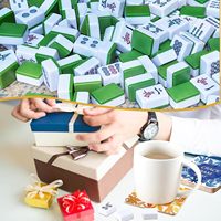 Sous-verre en bois résistant à la chaleur pour Mahjong, tapis coloré pour boissons, jeu de table créatif, style pastoral, motif fruits d'été