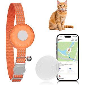 Zfsjtag Ipx7ติดตาม GPS สำหรับแมวกันน้ำพร้อมกระดิ่งติดตามแบบเรียลไทม์สำหรับการตรวจสอบสัตว์เลี้ยง - Product Image 1