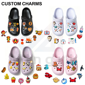 Sandales de jardin classiques imprimées pour hommes, femmes et enfants, en mousse EVA, avec breloques et logo personnalisé – Collection été Designer - Product Image 1
