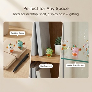 Statuetta in Vetro di Murano a Forma di Mini <span class=keywords><strong>Axolotl</strong></span>, Ornamento da Scrivania in Cristallo Trasparente, Decorazione per la Casa, Regalo - Product Image 4