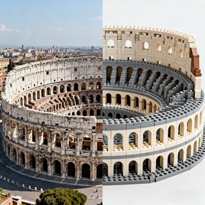 Set de Bloques de Construcción de Plástico para Arquitectura Personalizada de Mezquita con Cúpula, para Regalo Creativo y Exhibición Coleccionable - Product Image 3
