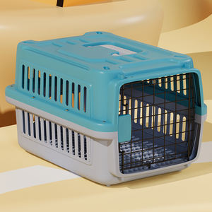 Portable <span class=keywords><strong>Pliable</strong></span> En Plastique Pet Carrier Boîte À Air Cage De <span class=keywords><strong>Transport</strong></span> pour <span class=keywords><strong>Chien</strong></span> Chat Maison Voyage Cas avec Accès Supérieur Autres Embouts De <span class=keywords><strong>Transport</strong></span> - Product Image 5