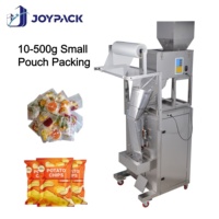 Machine d'emballage verticale à tête unique N-500 10-500g 220V, emballage plastique, PLC automatique, remplissage de petites pochettes de granulés et de poudre