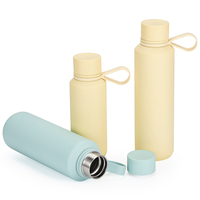 Mini flacons sous vide de 12oz 20oz avec poignée, bouteille d'eau de voyage personnalisée