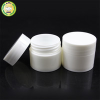 Pot en plastique PP vide personnalisé avec logo, pot cosmétique blanc en PP, pot pour crème corporelle, emballage et contenants cosmétiques