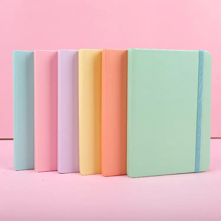 Großhandel Arbeits agenda Budget Binder Macaron Candy Color Notebook für Schüler Hardcover Übungs heft A5