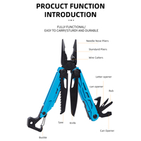 Couteau pliant multifonction haut de gamme 10 en 1, mini-outil multifonction en acier inoxydable avec lime, clé, ouvre-bouteille