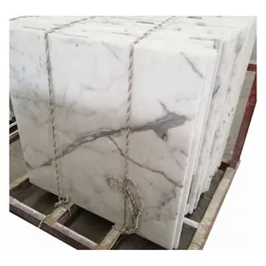 Azulejos de mármol blanco de Calacatta italiana de estilo moderno, precio de suelo, losa de piedra Natural, azulejo de pared de baño, mármol Industrial, 60x60