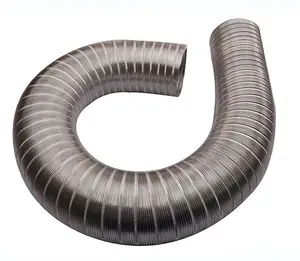Halbstarrer flexibler edelstahlrohr flexible Aluminiumröhre für Klimaanlage 5 Zoll bis 24 Zoll 8 Fuß Rekuperator Belüftung