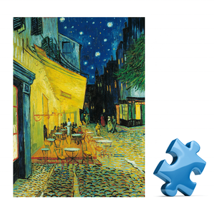 1000 pièces de puzzles en bois pour adultes, café en terrasse la nuit, peintures à l'huile d'art de <span class=keywords><strong>Van</strong></span> <span class=keywords><strong>Gogh</strong></span> - Product Image 1