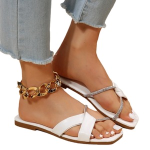 Woman Sandals New Arrivals Fashion Flats Casual Outdoor Shoes Lightweight Comfortable Leather Slippers for Ladies - Product Image 5