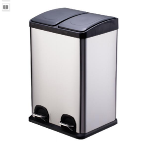 Thùng Rác Tái Chế Bằng Thép Không Gỉ 40L <span class=keywords><strong>45L</strong></span> 54L Thùng Rác Hai Ngăn Ba Ngăn - Product Image 2