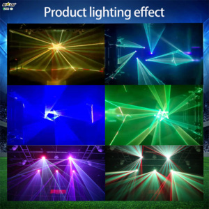 ไฟเลเซอร์ LED 5 วัตต์ แบบเคลื่อนที่ได้ พร้อมโลโก้สั่งทำพิเศษ แสงสีแดง เขียว น้ำเงิน RGB  สร้างเอฟเฟกต์ลำแสงสำหรับงานดิสโก้ ปาร์ตี้ ดีเจ - Product Image 4