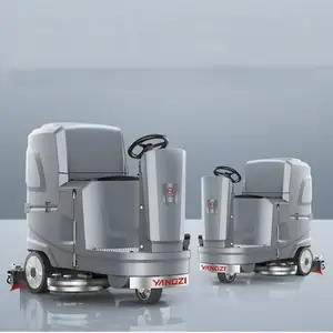 Pabrik industri Robot Scrubber lantai beton gudang mesin pembersih otomatis lantai Scrubber