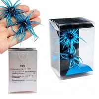 Boîte en plastique personnalisée pour leurres de pêche en TPE, élastomère souple pour eau salée, PVC transparent, PET, appâts pour insectes marins et oursins, avec support pour supermarché