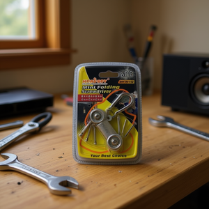 Set di mini cacciaviti pieghevoli da 6 pezzi con portachiavi, strumento compatto per riparazioni fai da te - Product Image 2