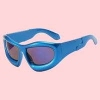 Lunettes de soleil unisexes personnalisées à monture large et verres PC, idéales pour la photographie de rue en extérieur, protection UV400, avec coffret cadeau