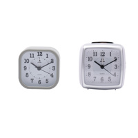 Reloj de escritorio perezoso de estilo simple, segundos de salto silenciosos, campana, reloj despertador pequeño, venta al por mayor de fábrica