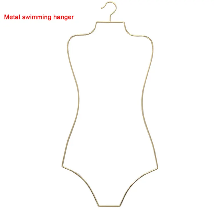 Hot sale gold space saving bikini swimsuit body shape metal hanger
