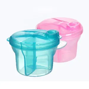 Formula Powder Dispenser Portable BPA Free Baby Infant Revolveable 3 Grid Snack Container Cup Milk Storage