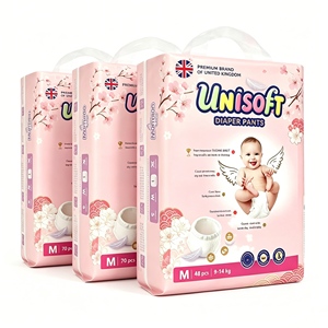 ผ้าอ้อมเด็กแบบสวม OEM ยี่ห้อ UNISOFT ระบายอากาศได้ดี พร้อม SAP ญี่ปุ่น สำหรับใช้ทุกวัน ผ้าอ้อมเด็กแบบใช้แล้วทิ้ง - Product Image 1