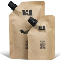 Pochettes alimentaires à bec verseur sans BPA, compostables, rechargeables et réutilisables pour bébés, 100 ml et 500 ml, pour lait et gelée