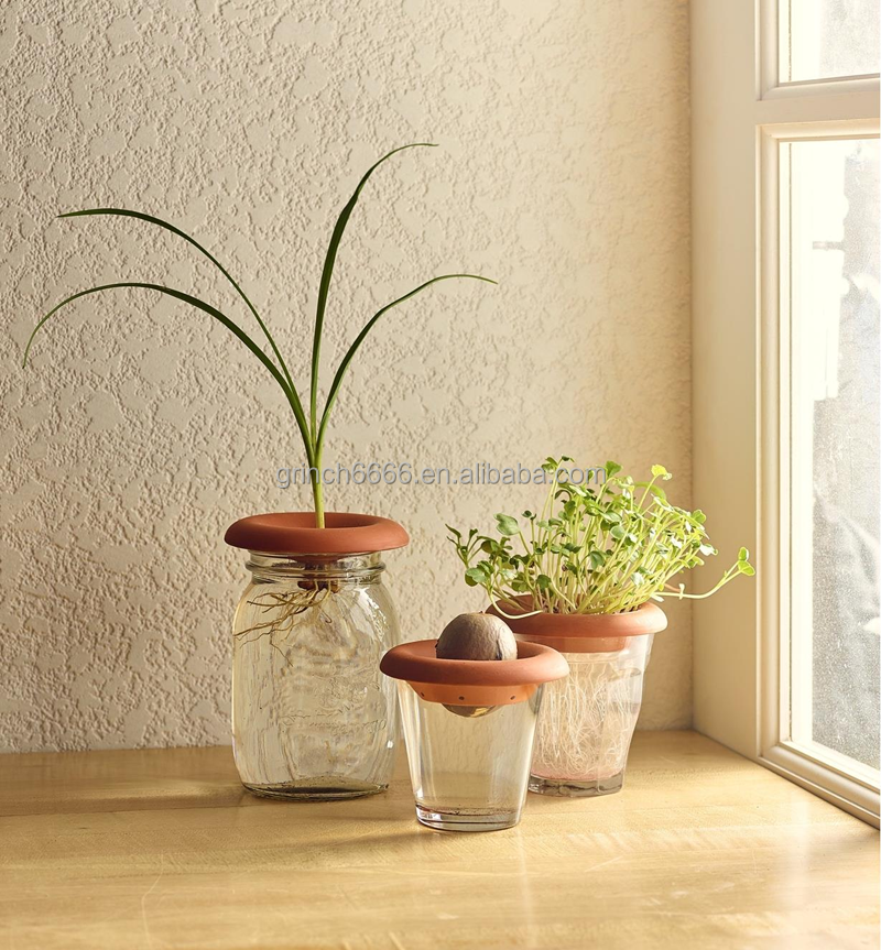 SOTTOVASO VASO DA GIARDINO CON RUOTE COLOR TERRACOTTA-[CM:32] 32 - 40 - 36