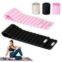 Poids de cheville et de poignet pliables portables 2 kg, équipement d'exercice en plastique pour usage domestique, entraînement du corps entier, unisexe, rose, noir, beige