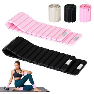 Poids de cheville et de poignet pliables portables 2 kg, équipement d'exercice en plastique pour usage domestique, entraînement du corps entier, unisexe, rose, noir, beige - Product Image 1