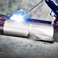 Charnière de barrière en acier doux soudable avec billes en acier, charnières cylindriques robustes pour remorque métallique et clôture