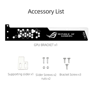 COOLMOON Popular 28cm Gaming PC Tarjeta gráfica Soporte Múltiples interfaces Soporte GPU Accesorios de computadora Soporte GPU RGB - Product Image 3