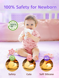 Kitty bé Châu Âu ABS Silicone LED ánh sáng ban đêm với ánh sáng ấm áp điều khiển từ xa mini cho bé mẫu giáo Quà Tặng Mẹ trẻ em - Product Image 4