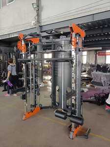 Equipo de Gimnasio Multifuncional con Diseño OEM, Máquina Smith con Placas de Peso, Acero Inoxidable, Pila de Pesas de 75 kg*2, Color Personalizado - Product Image 4