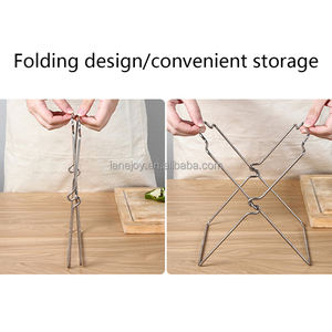 Sacchetto della spazzatura da cucina in <span class=keywords><strong>metallo</strong></span> in acciaio inossidabile con meccanismo di bloccaggio - Product Image 4