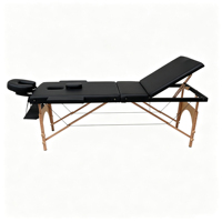 Meistverkauftes Dreiteiliges Klappbares Holz-Spa-Bett 200Kg Tragfähigkeit Salon-Massageliege Möbel für Kellernutzung