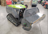 Tondeuse multifonctionnelle de qualité industrielle télécommandée pour pelouses, jardins, terrains de sport, ferme, avec rotoculteur et lame à marteaux