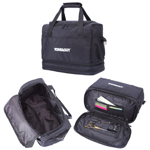 Toni&Guy <b>Tool</b> Duffle Bag Black Double Handle Multi Function Beauty <b>Storage</b> Bag for Hair Care Makeup - Product Image 5