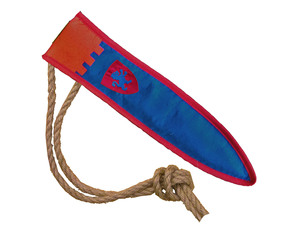 Mayorista Hecho En España Hecho A Mano Artesanal Juguetes De Madera Espada De Seguridad Softik Azul + Lion Pouch - Product Image 2